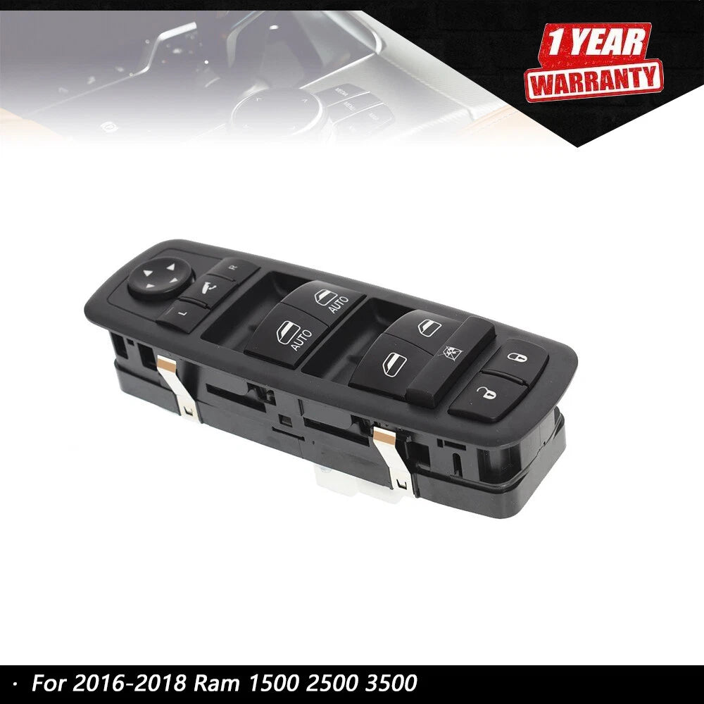 Driver Side Master Power Window Switch 11 Pins for Ram 1500 2500 3500 (2016–2018)