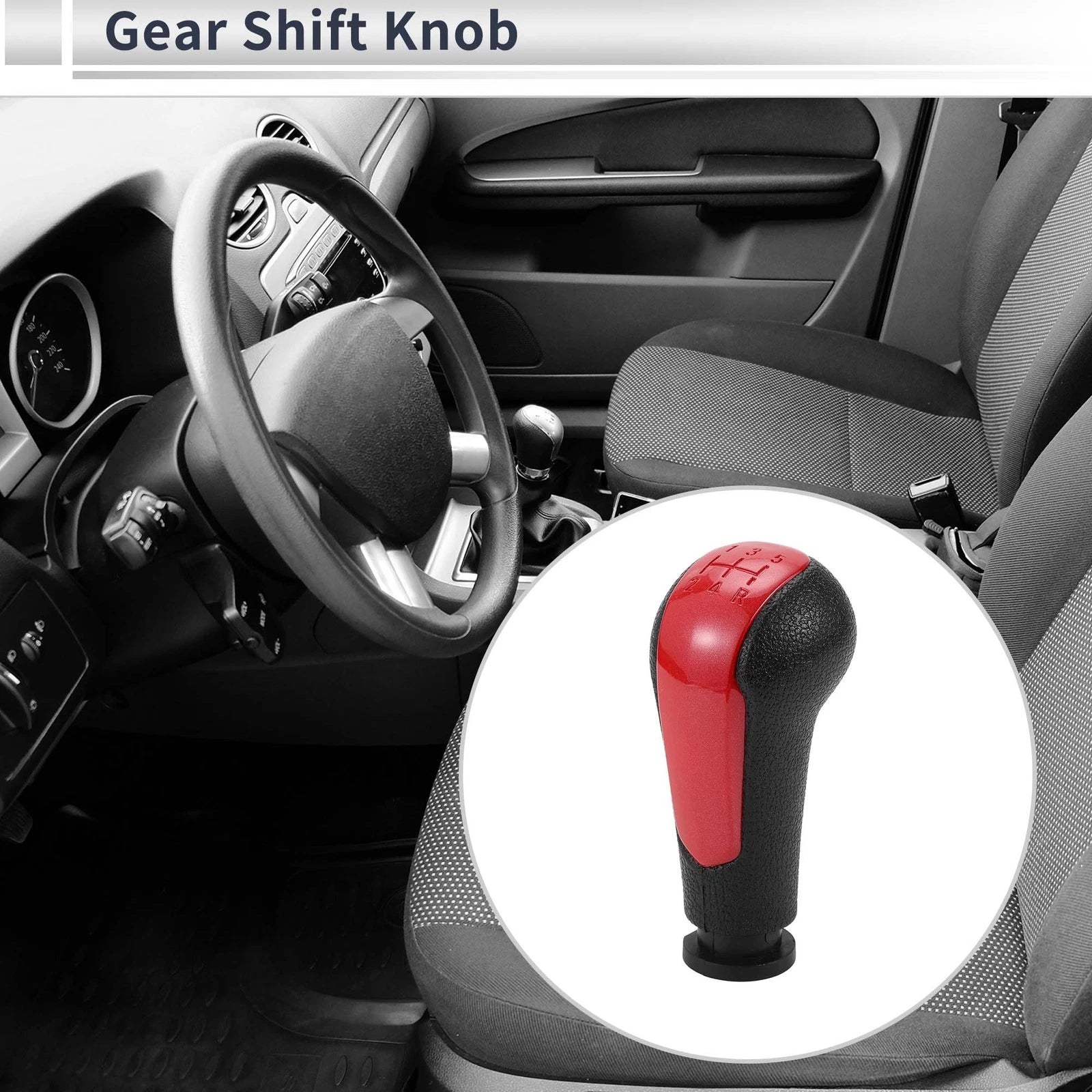 5 Speed Shift Knob Replacement for Chevrolet Spark Plastic Stick (2013–2015)