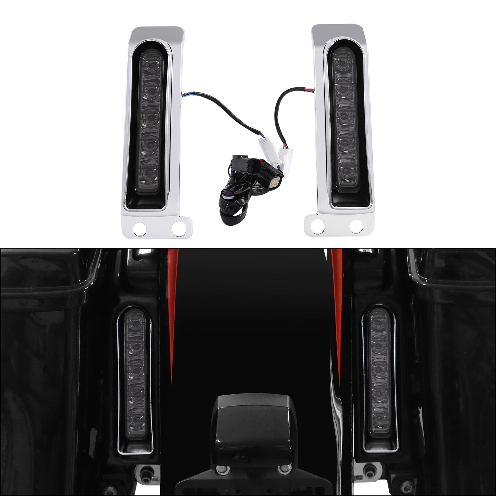 LED Saddlebag Filler Support Inserts for Harley Touring (2014–Present)