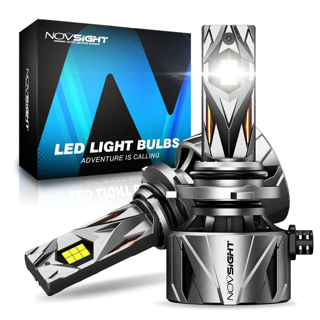 2X NOVSIGHT 9006 HB4 LED Headlight Bulbs for