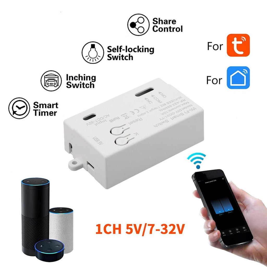 Smart WiFi Switch Module for Home Automation (Compatible with Tuya App)