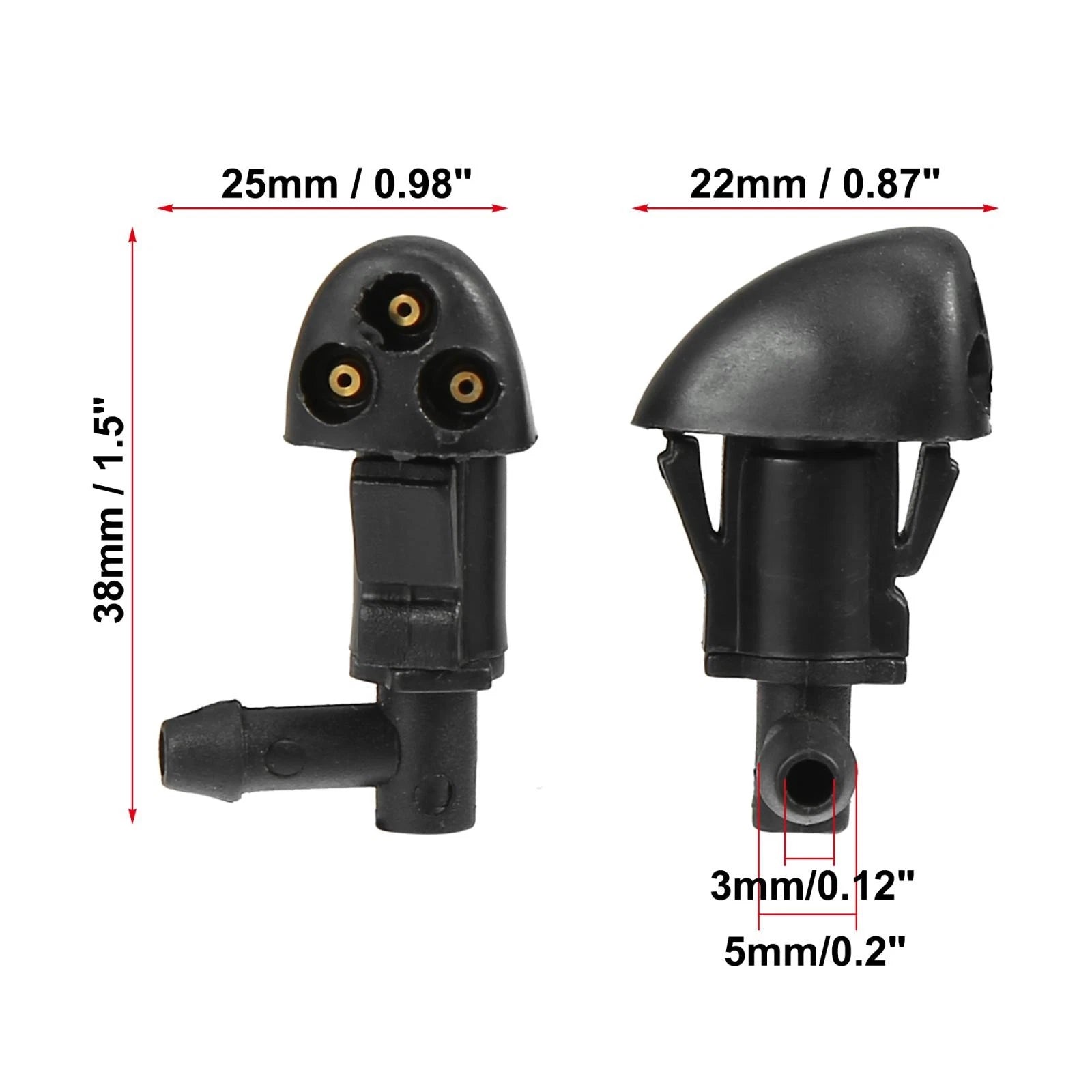 Front Windshield Washer Nozzles Set for Chevrolet Cruze (2010–2014)