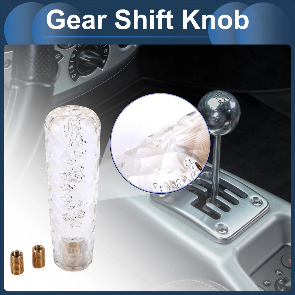 Set of 1 Universal Shift Knob with 2 Adapters for Manual/Automatic Vehicles