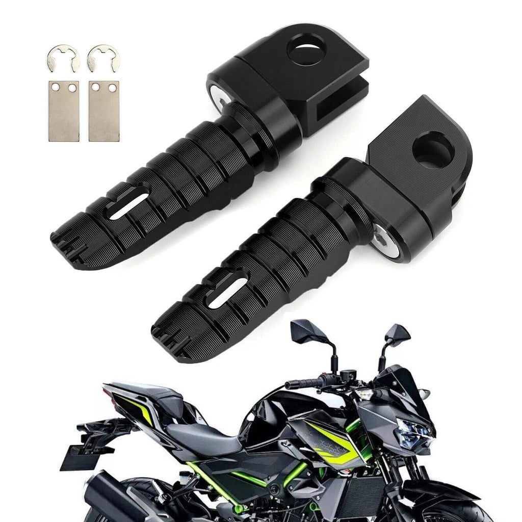 Front Footrests Foot Pegs for Kawasaki Z300 Z400 Z650 Z800 Z900 Z1000 (2013–2023)