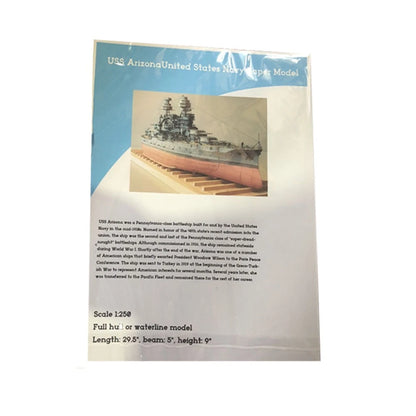 1/250 Diecast USS Arizona BB-39 Battleship Model Ship Unassembled