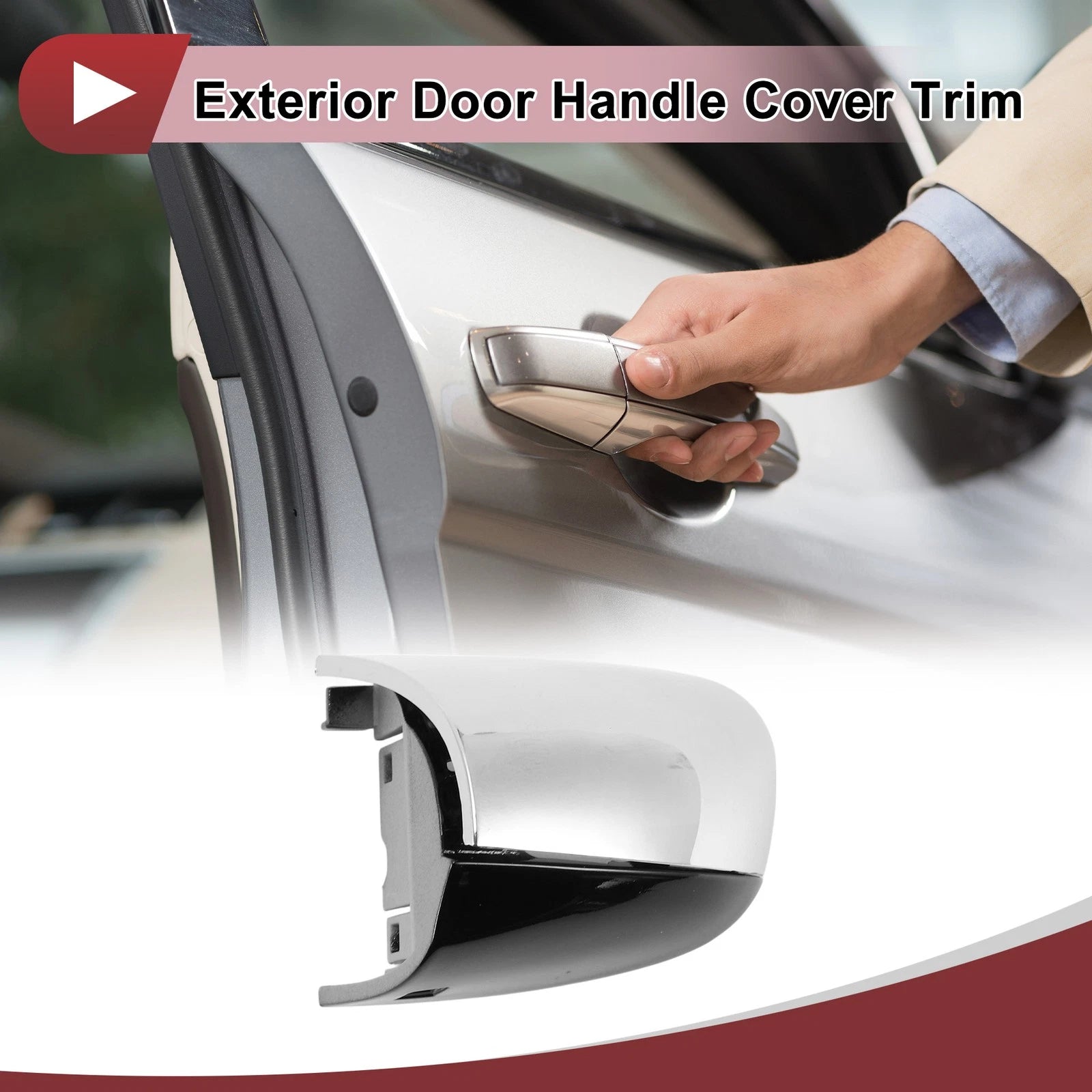 Exterior Door Handle Cover Trim Replacement for Mercedes-Benz C-Class (2015–2021)