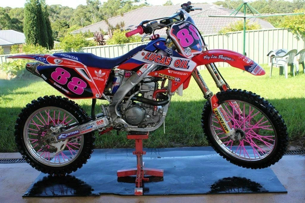 Pink Spoke Guard Wrap Covers for Kawasaki KX KXF KLX KDX (65–450)