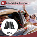 Door Pillar Window Trim for Jeep Commander (2018) Black