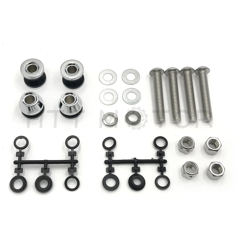Sissy Bar Docking Hardware Kit for Harley Dyna FXDWG/FXDF (2006–2023)