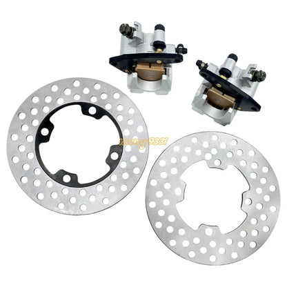 Front Brake Calipers & Rotors for Yamaha Grizzly 450 YFM450 2007–2014