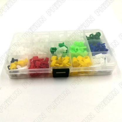 160Pcs Mixed Plastic Door Lock Rod Clips for Universal Applications