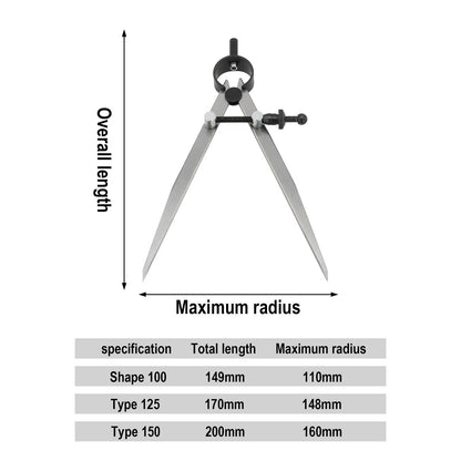 Pointed Divider Tips Measuring Tool for Precision Marking