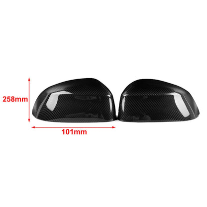 Pair Carbon Fiber Mirror Covers for BMW X3 (2014–2017) X4 (2014–2017) X5 (2014–2017)