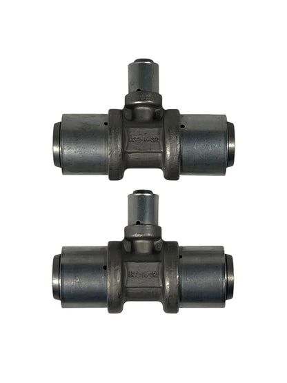 Set of 2 Uponor S-Press PLUS Tee Reducer Fitting 32-16-32
