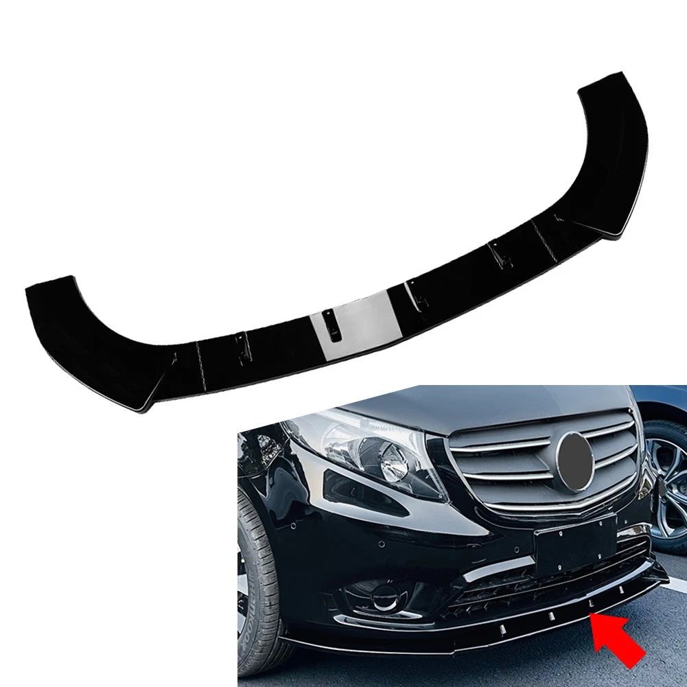 Front Bumper Splitter Spoiler Lip for Mercedes Benz Vito W447 (2016–2023)