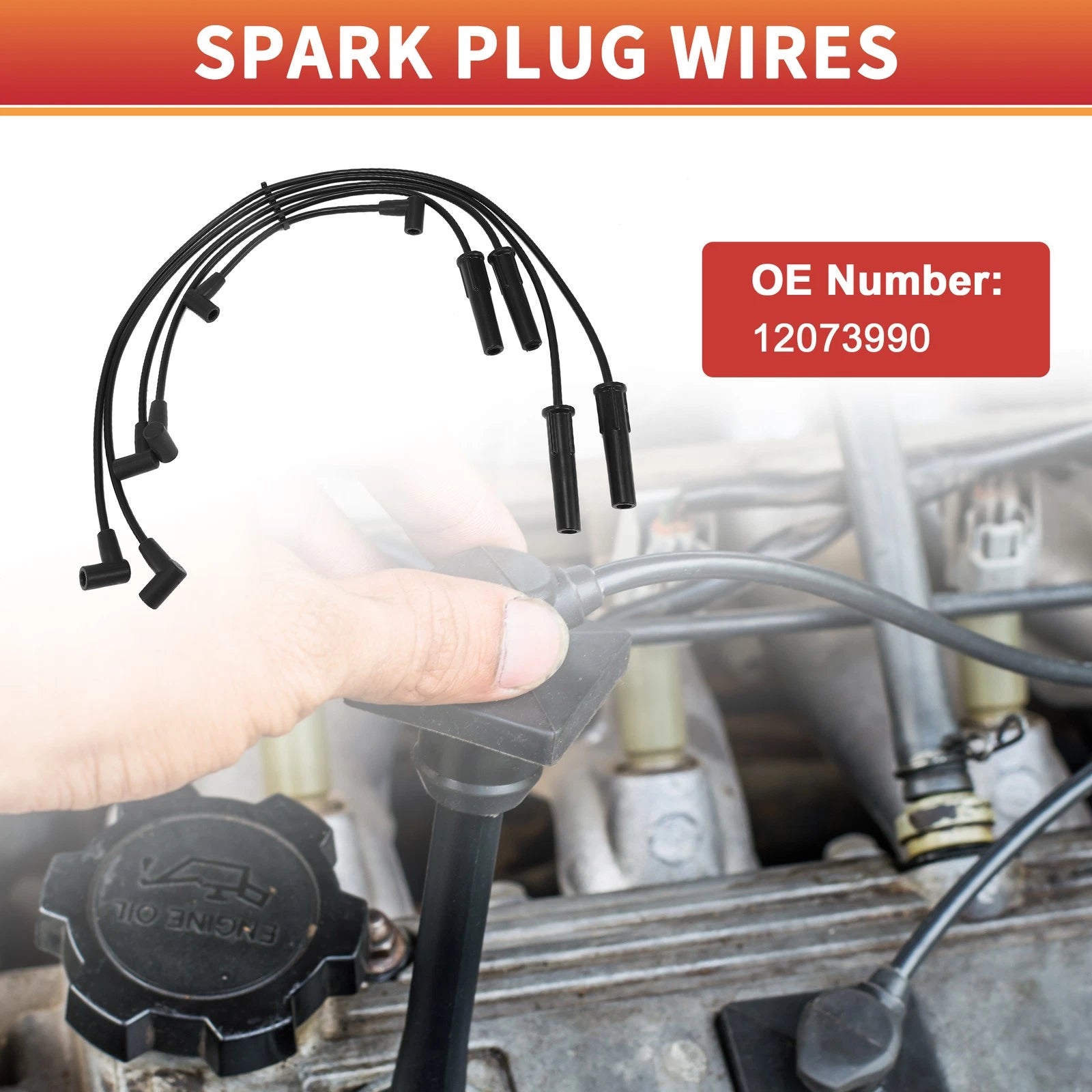 Spark Plug Wire Set Replacement for Chevrolet Astro (1988–1990)