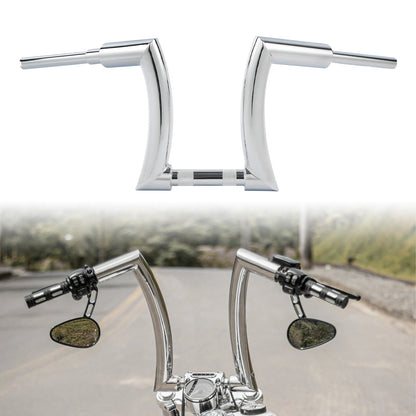 Chrome 14" Rise 2" Ape Hanger Handlebar for Harley Softail (1990–2023)