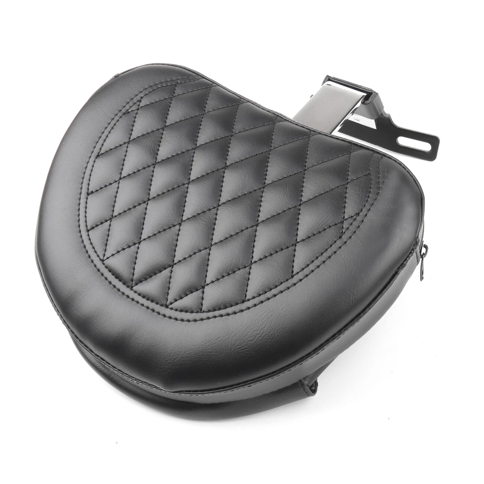 Driver Backrest Pad for Harley Fatboy FLSTF Heritage Softail (2007–2017) Chrome