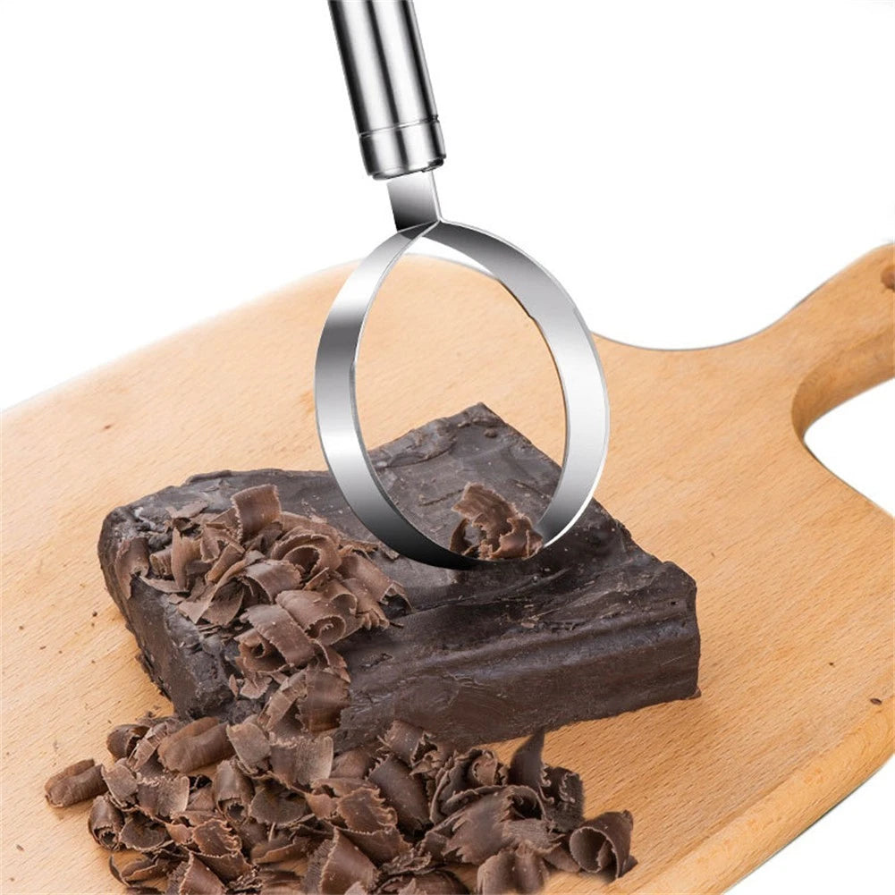 Multipurpose Kitchen Gadget Stainless Steel Chocolate Shaver Cheese Curler