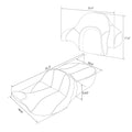 Seat & Backrest Pad for Harley Touring Glide (2014–2023)