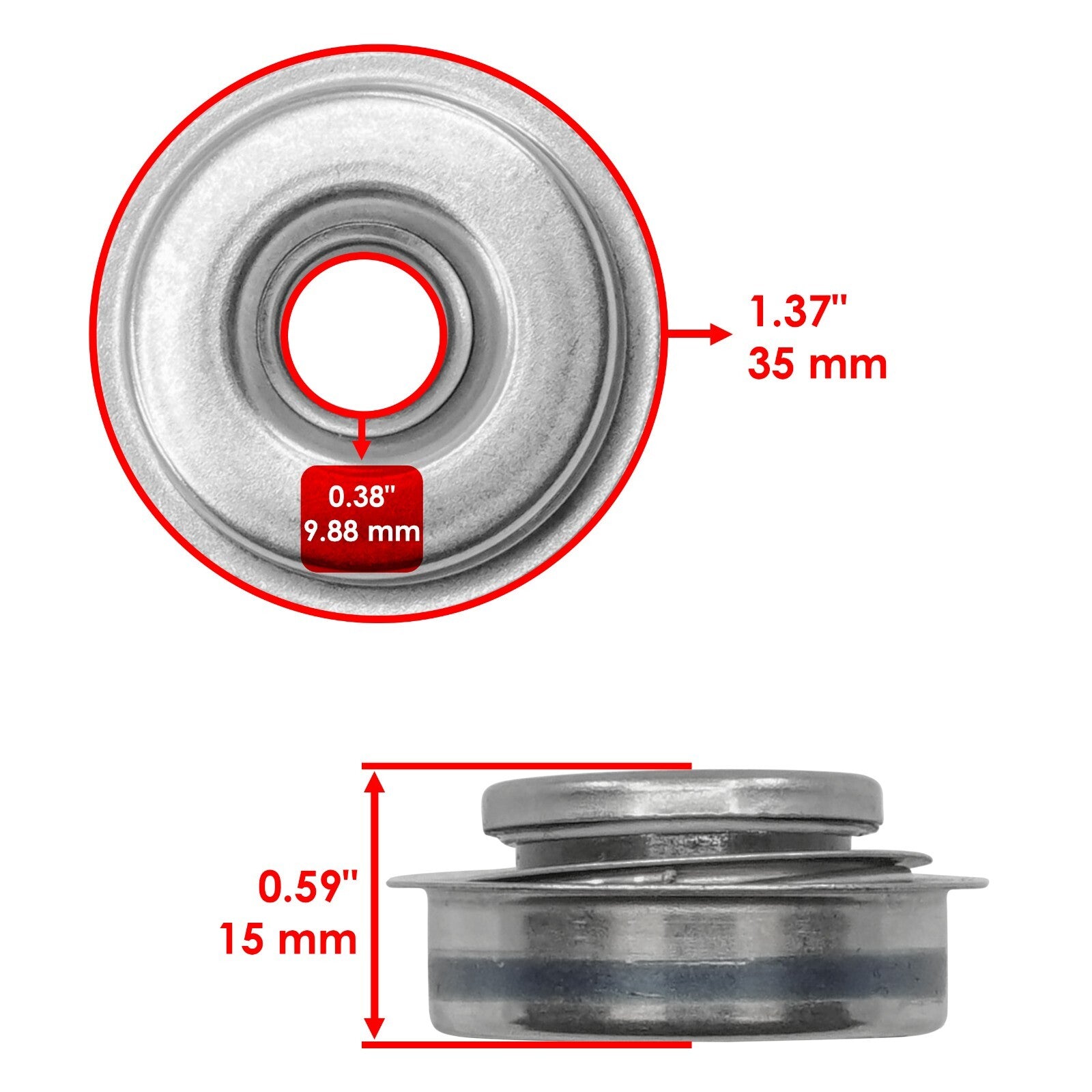 Caltric Water Pump Shaft and Seal Replacement for Can-Am Defender 2017-2020