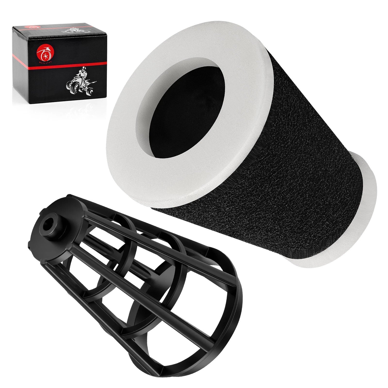 Air Filter + Cage Kit 1RL-14451-00-00 1RL-14458-00-00 for Yamaha BW200 (1986–1988)