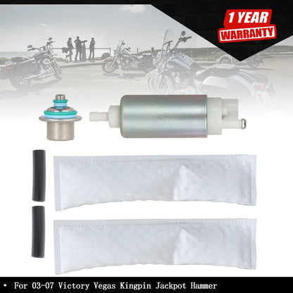 Fuel Pump with Regulator for Victory Vegas Kingpin Jackpot Hammer (2003–2007) 2520284