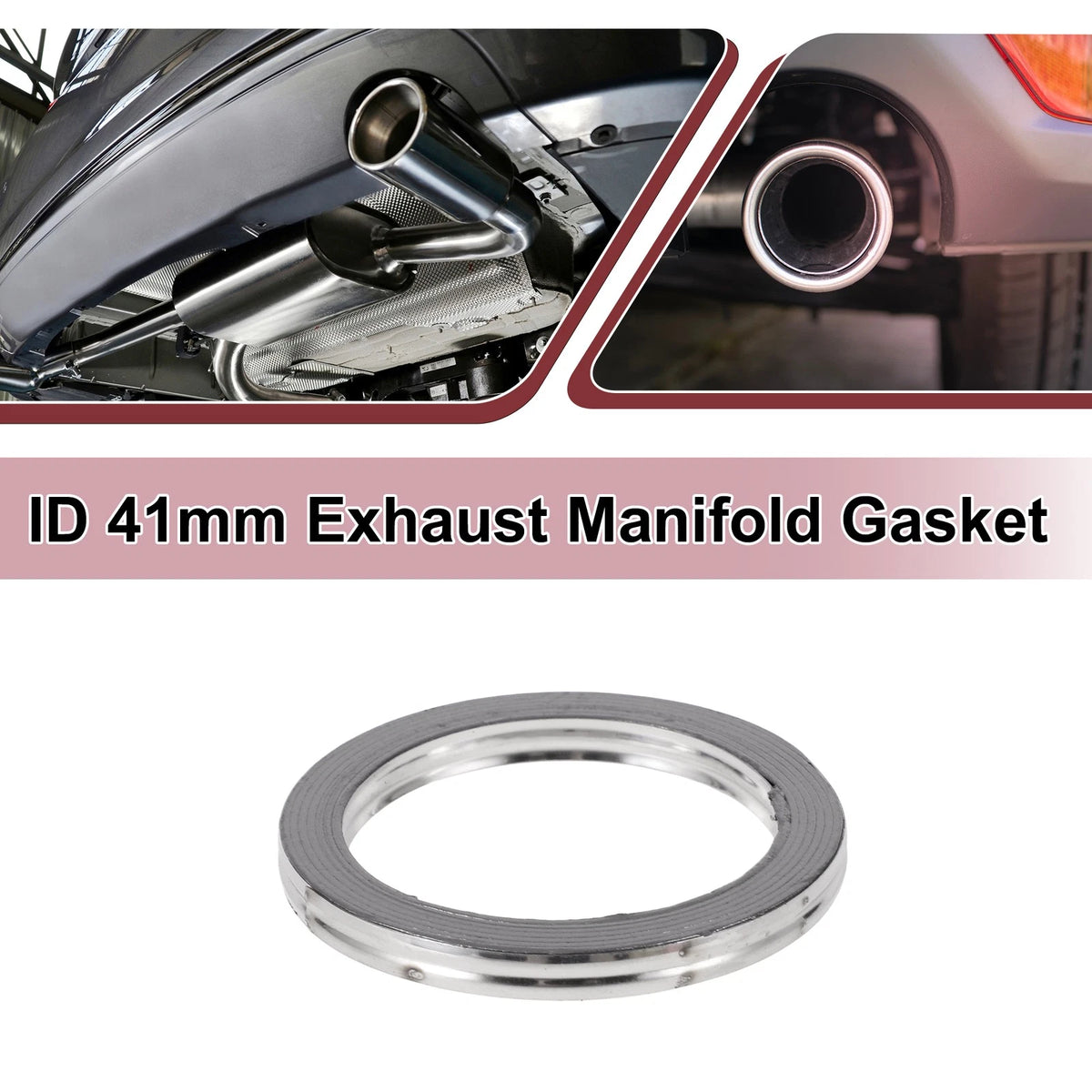 41mm Exhaust Manifold Gasket for - Graphite, Stainless Steel