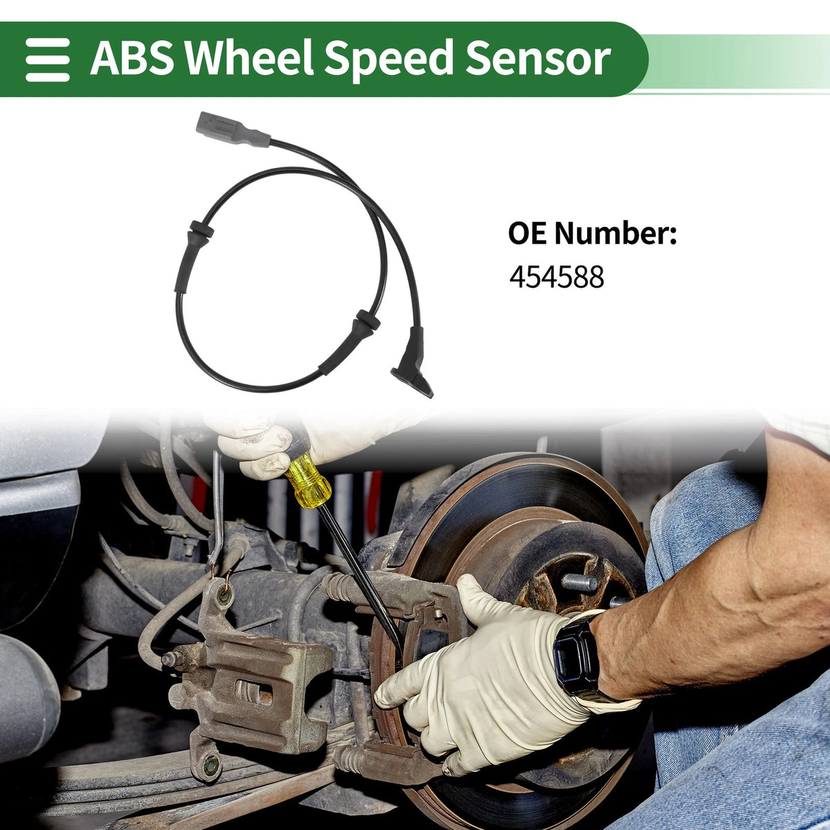 ABS Wheel Speed Sensor No. 454588 for Peugeot 307 (2000–2009)