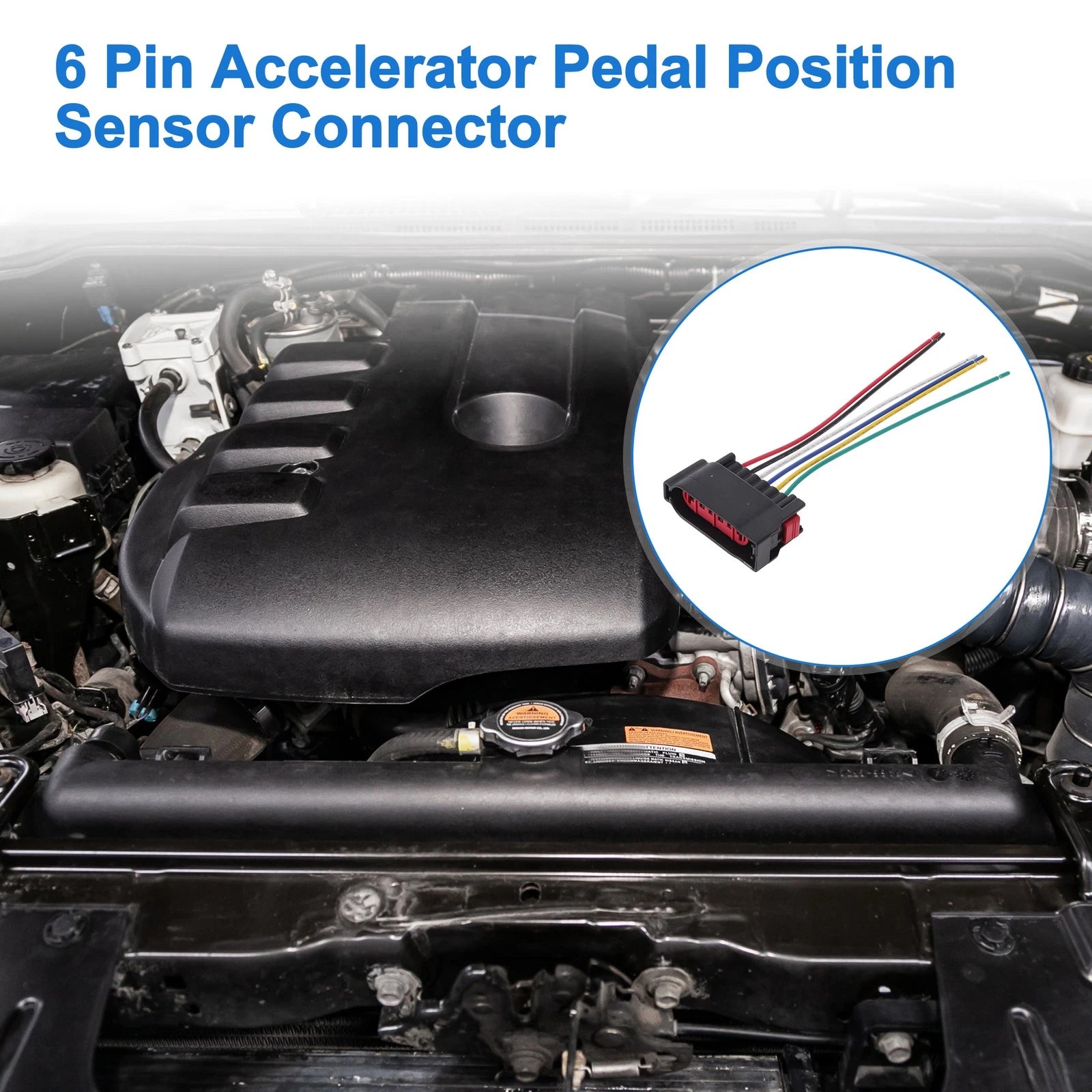6 Pin Accelerator Pedal Position Sensor Connector for Ford Focus (2003–2008)
