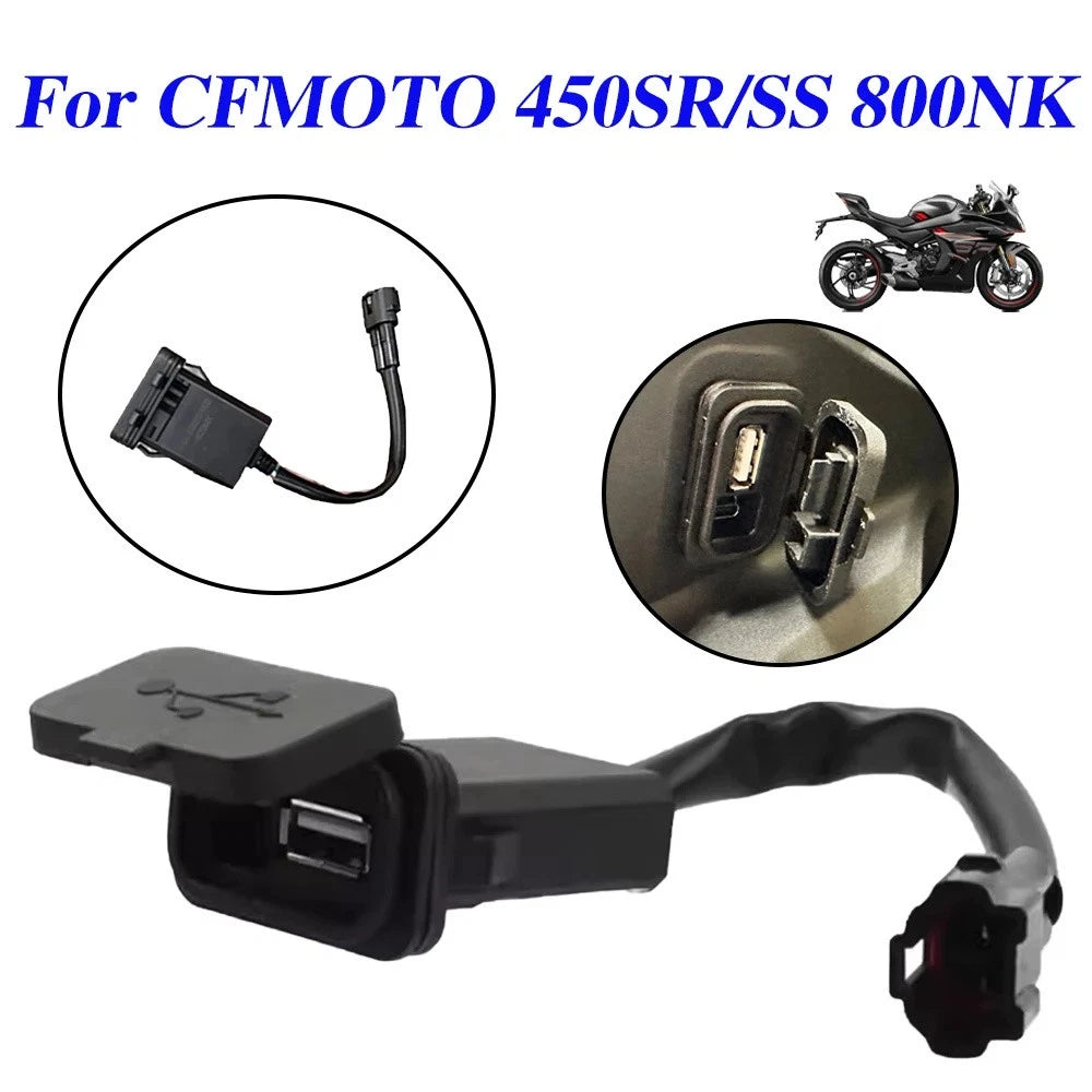 Fast Charger Adapter Type C + USB for CFMOTO 800NK 450NK 250SR (2023–2024)