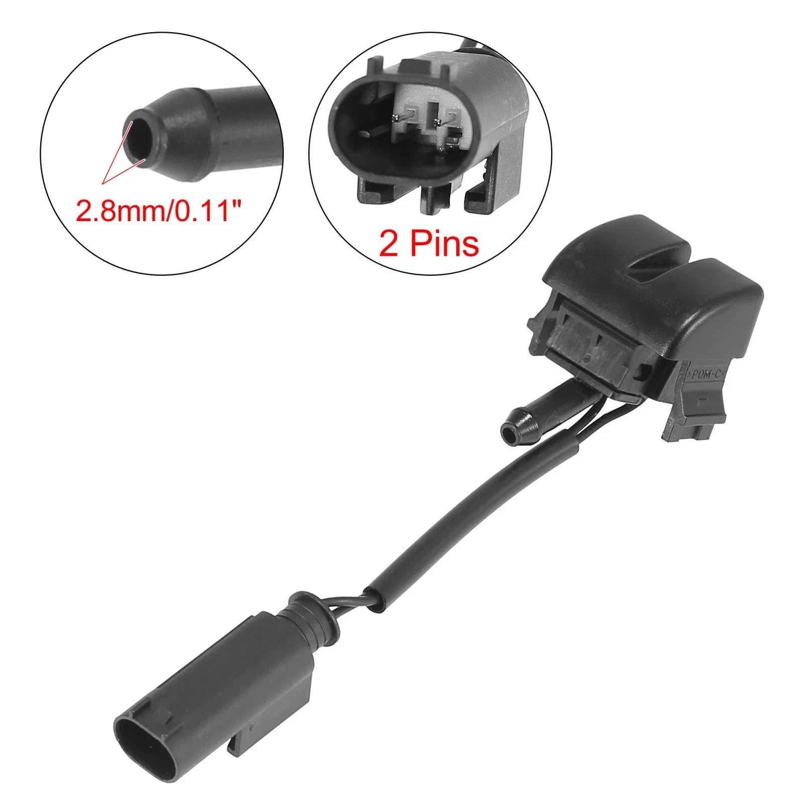 Jet Heated Spray Nozzles Pair Replacement for BMW 3 Series E46 (1997–2005)