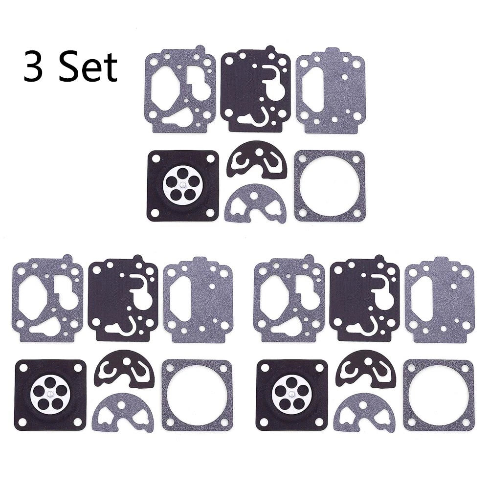 Set of 3 Carburetor Gasket Kit for Kawasaki TH43 TH48, Shindaiwa B530 C250 C260