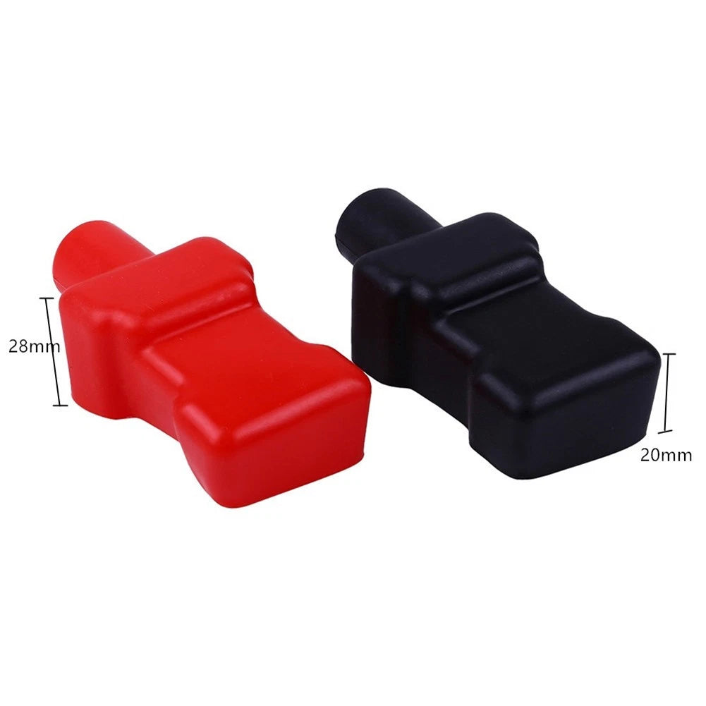 Positive and Negative Car Battery Terminal Covers Soft Flexible PVC Material