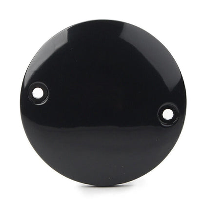 Flat Timer Ignition Points Cover for Harley Sportster XL 883 1200 (1972–2017) Black
