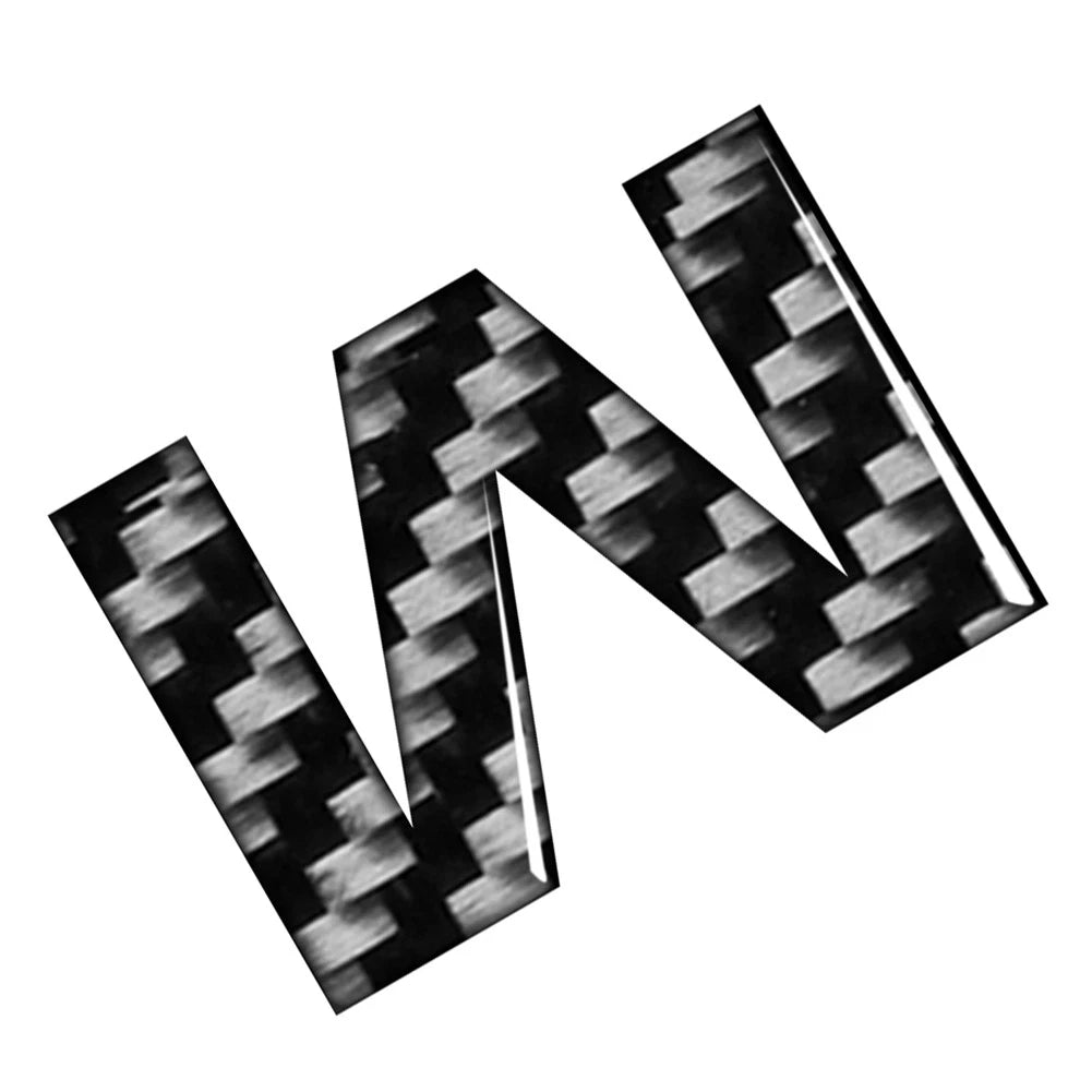 Carbon Black Door Wall Window Emblem Decals for