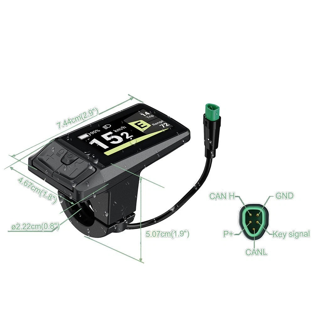 DPC080 LCD Screen for Bafang Drive Motors (Compatible with CAN Protocol)