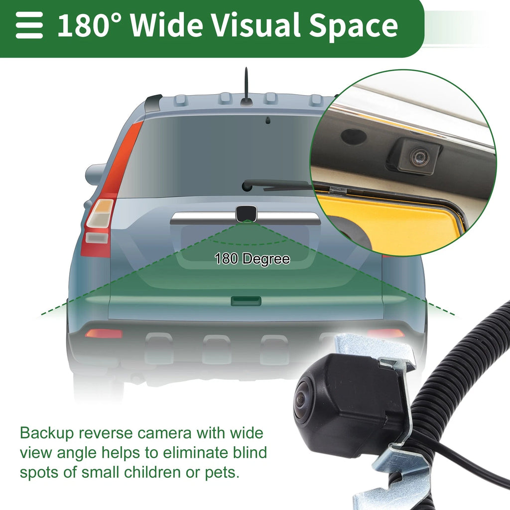 Rear View Camera Backup for Honda Pilot (2009–2015) 120-180 Degree
