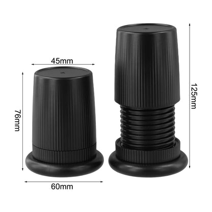 2X Adjustable Bed Risers for Enhanced Furniture Height Stability