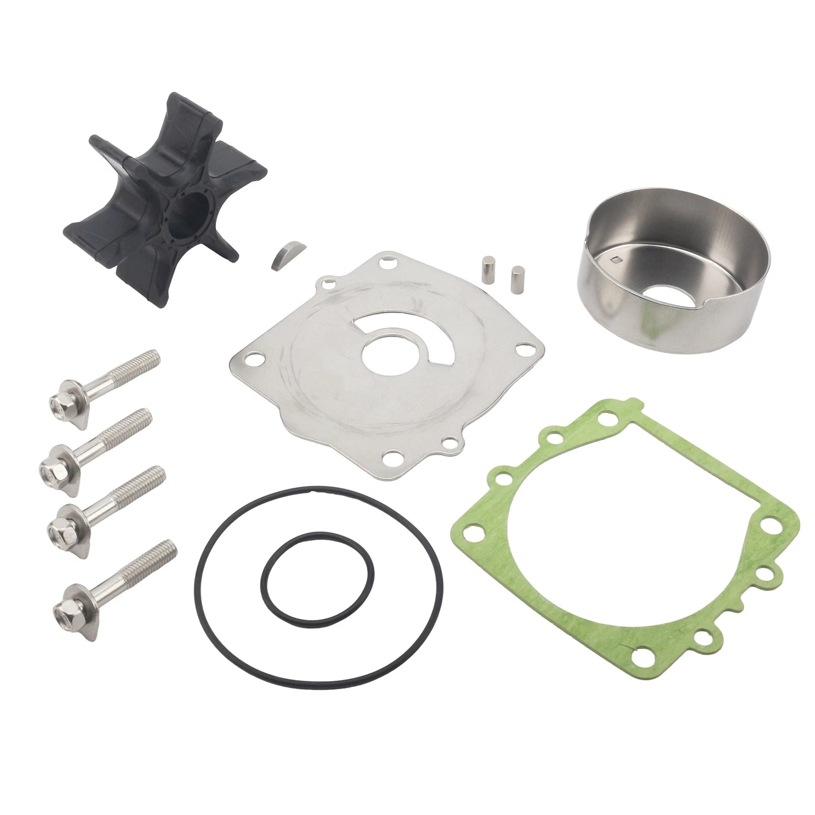 Water Pump Impeller Repair Kit for Yamaha Outboard (6G5-W0078-00, 6G5-W0078-1A)