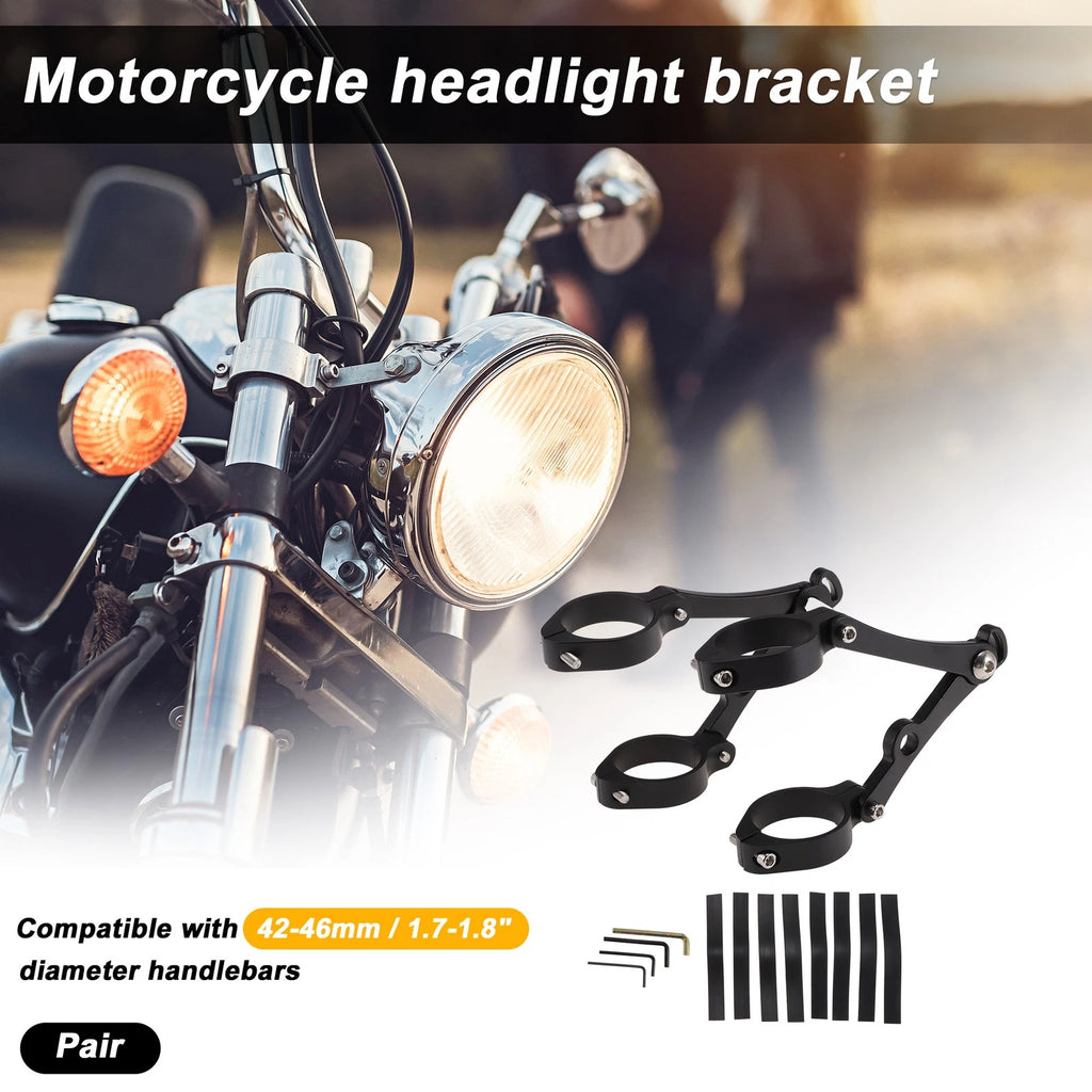Light Bar Mounting Bracket Set of 2 for Motorcycle (Universal)