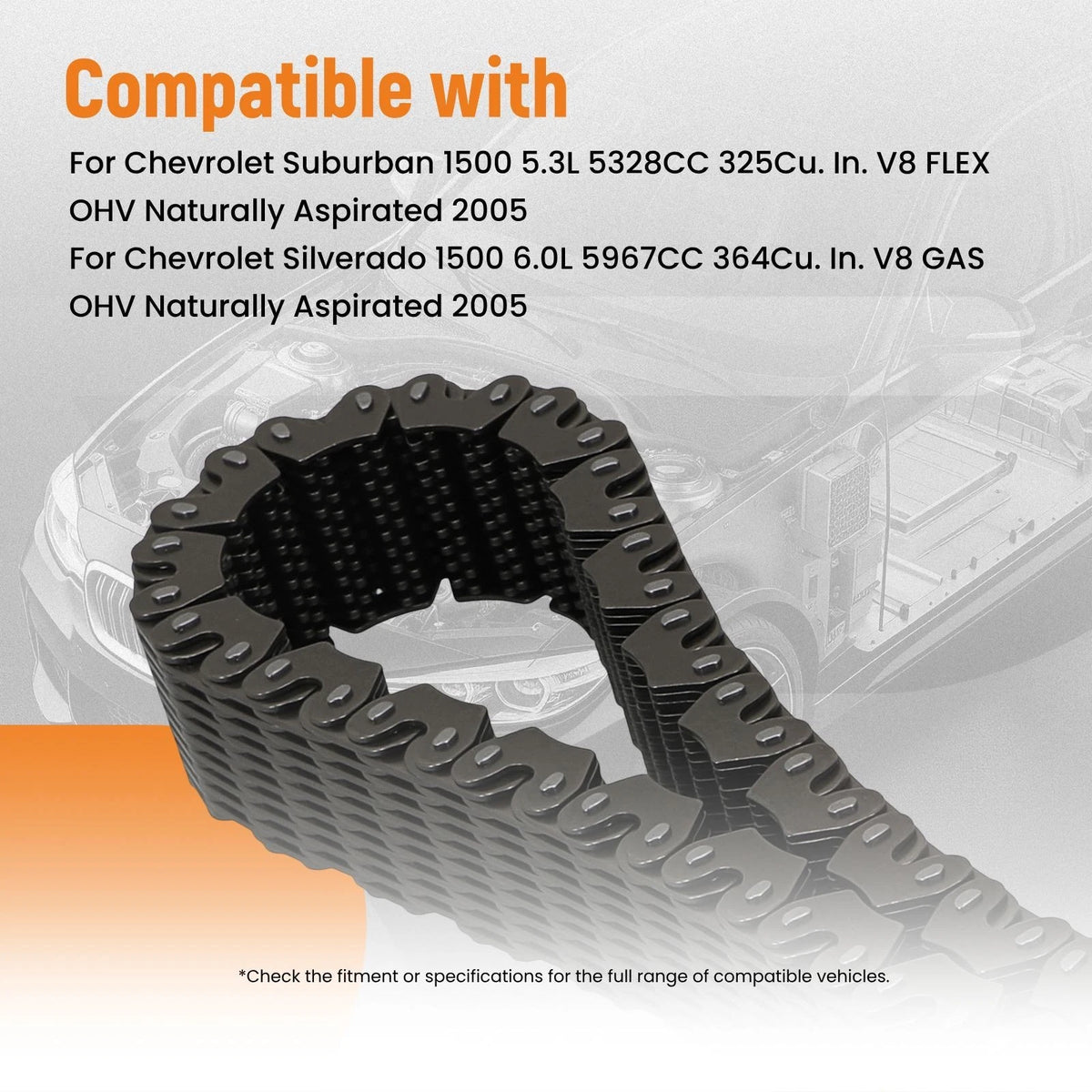 Transfer Case Chain for Chevrolet Silverado 1500 (2003–2007) HV-076 Steel