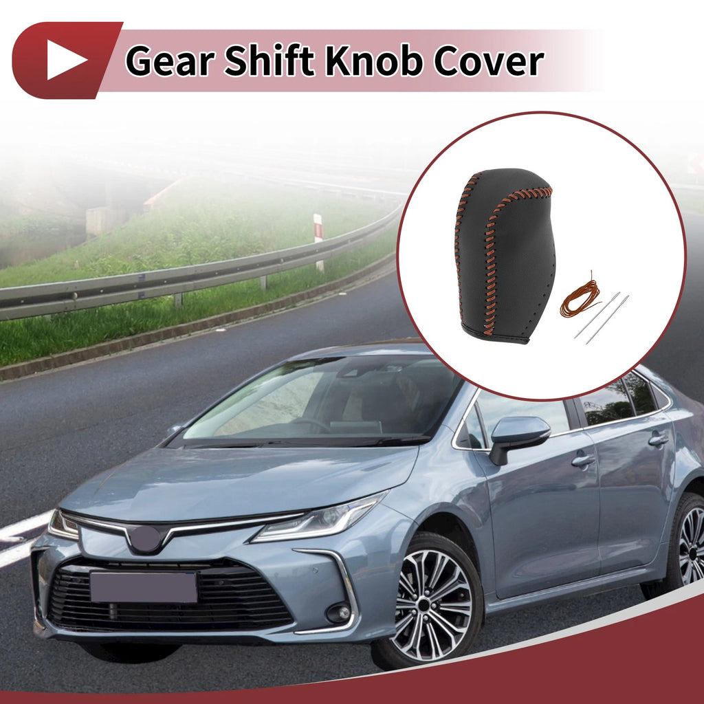 Gear Shift Knob Cover Replacement for Toyota Corolla (2014–2018) Brown