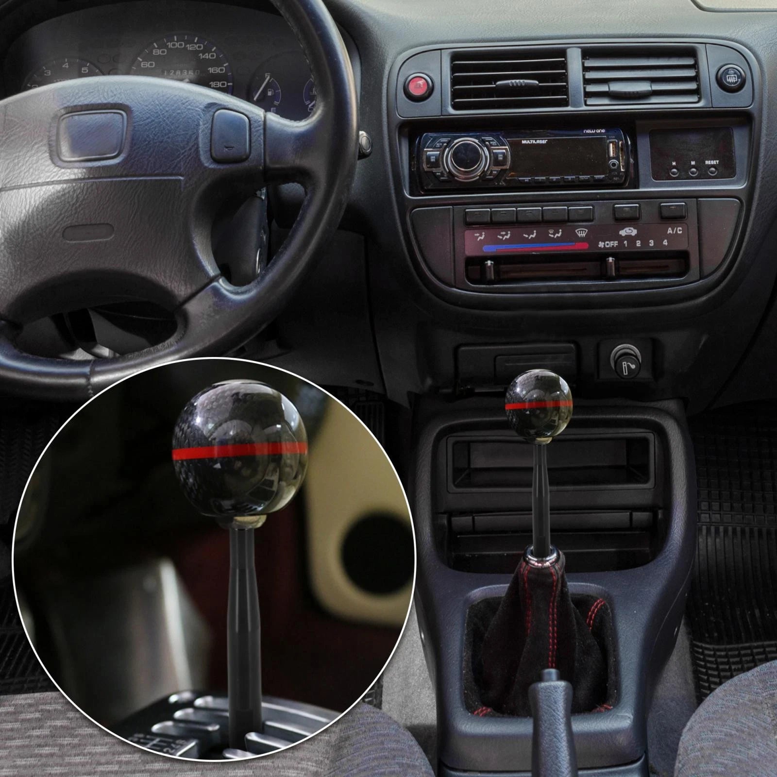 Gear Shift Knob Extender Lever Replacement for Honda Civic Fit (M10x1.5)