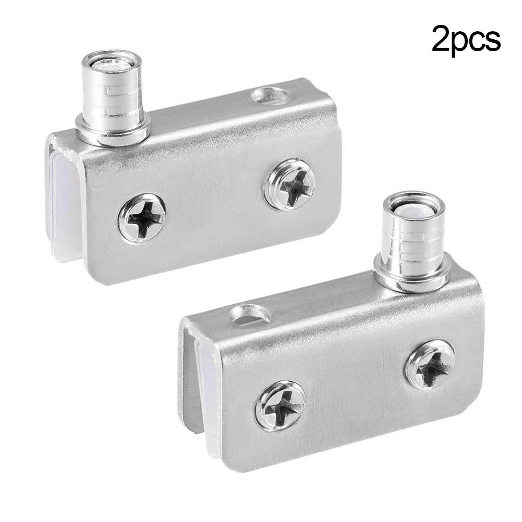 2X Metal Door Hinges for Cupboard (Pivot Clip)