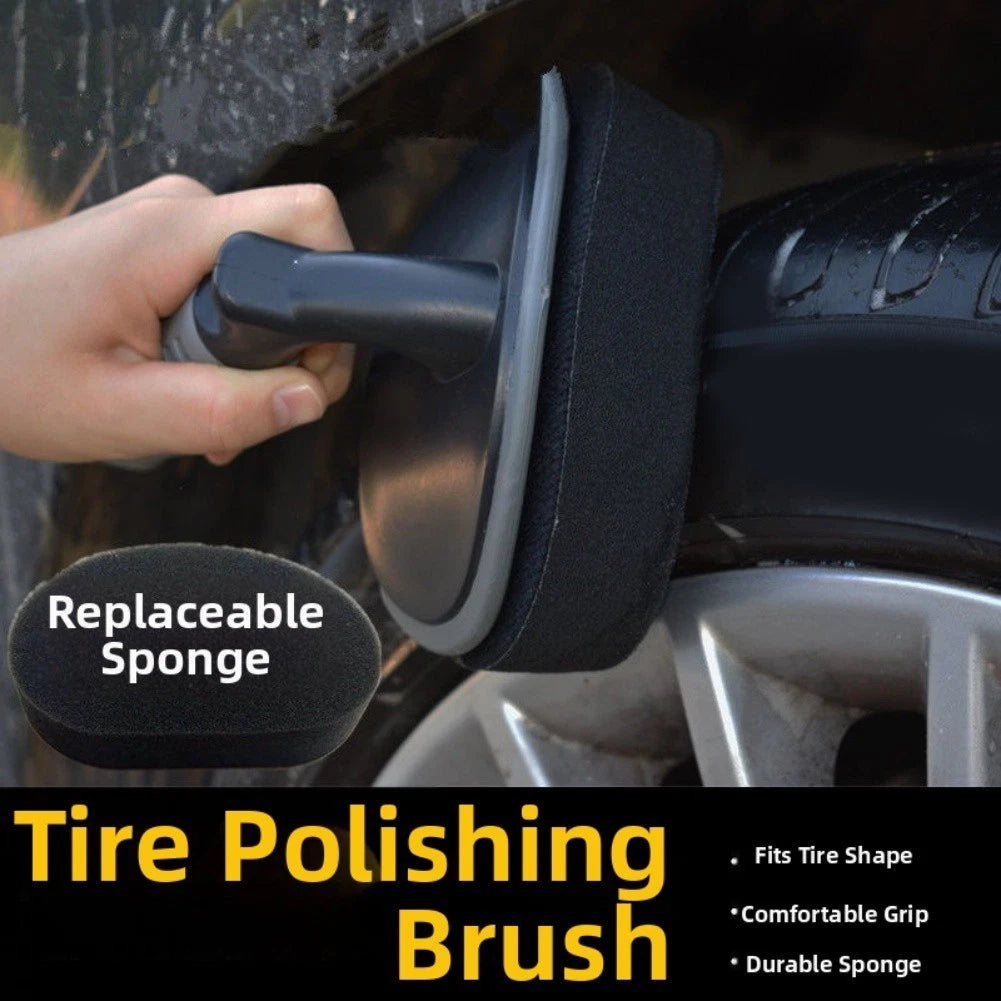 Tire Cleaning Sponge Brush for Effective Waxing