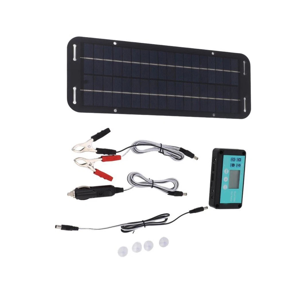 30W 12V Solar Panel Kit with Display and 10A Charging Capacity for Automotive