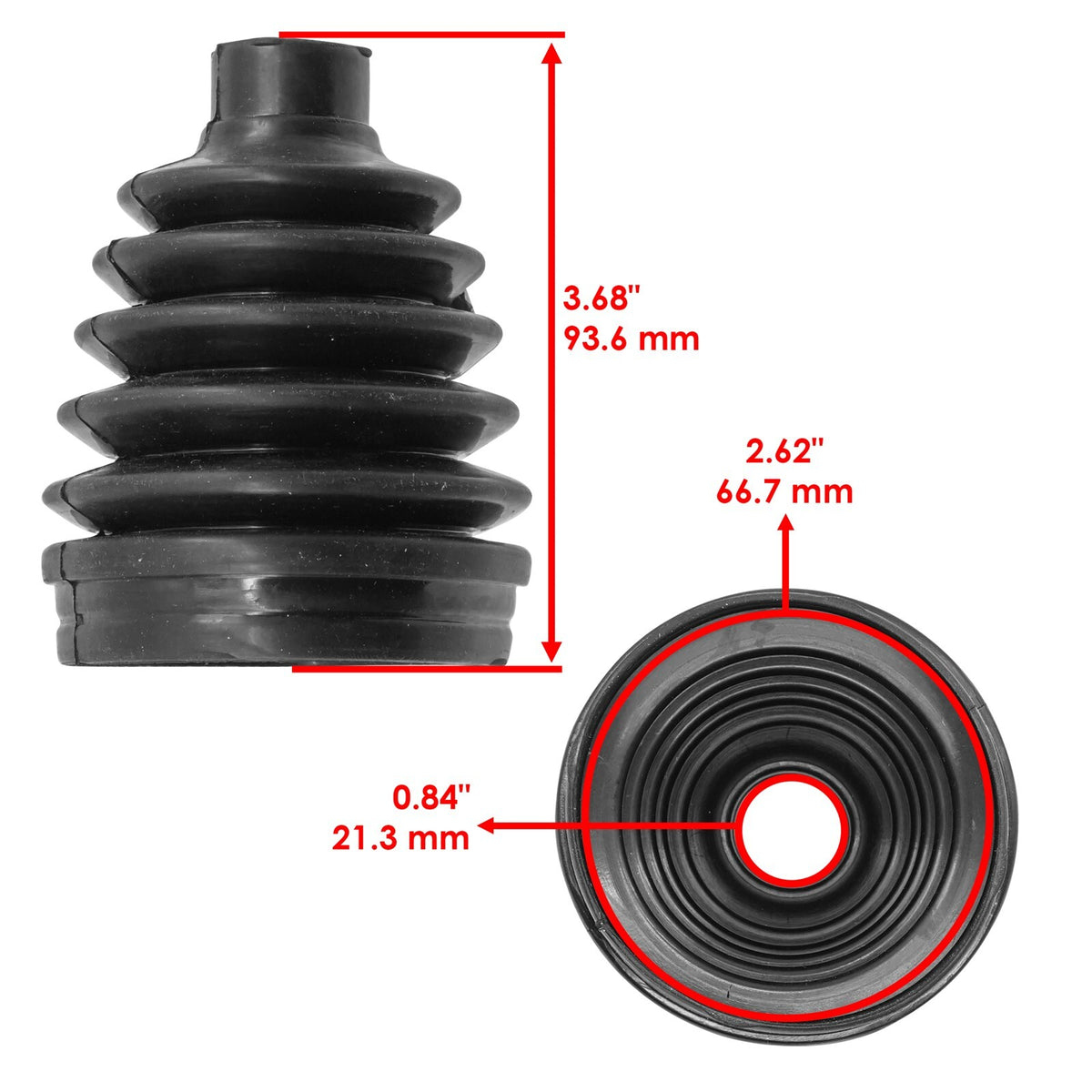 Front Inner CV Axle Boot Replacement for Honda Pioneer 500 SXS500M (2022–2023)