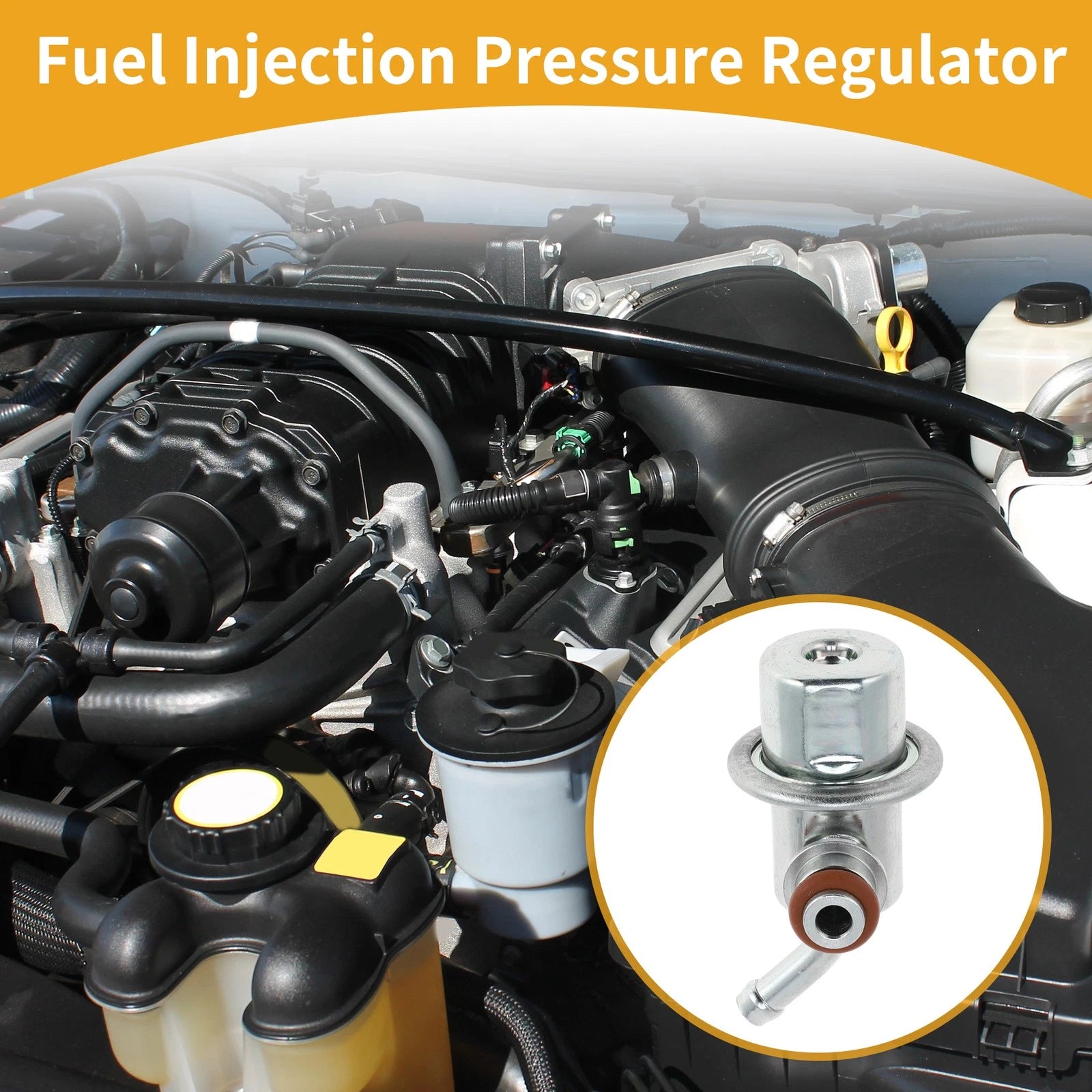 Fuel Pressure Regulator for Hyundai Elantra 2001–2008 Replacement Metal