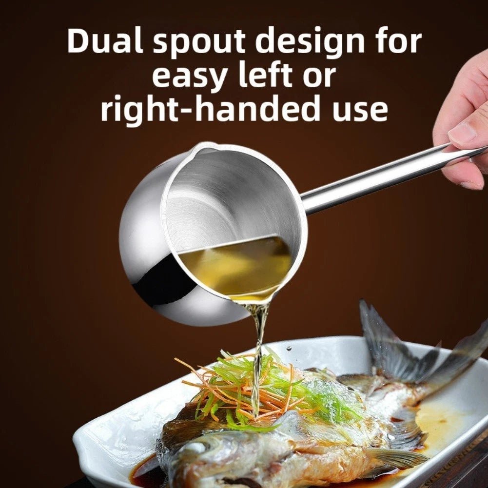 Ergonomic Stainless Steel Soup Ladle with Long Handle